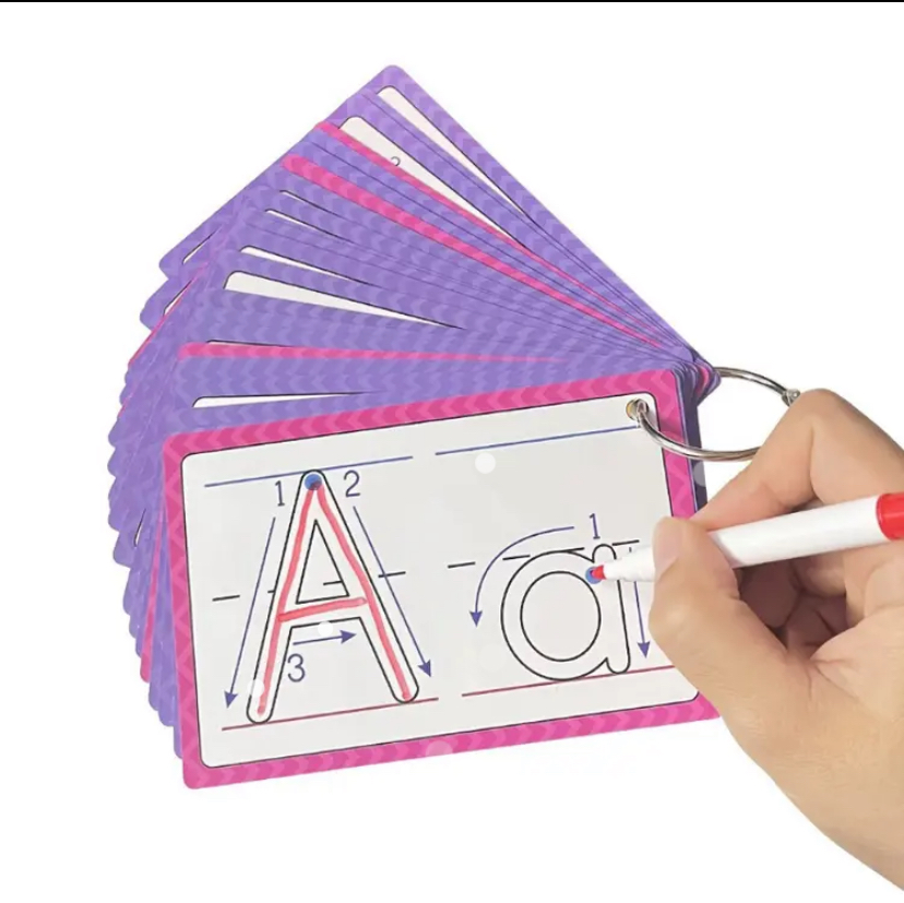 Alphabet Flash Cards back
