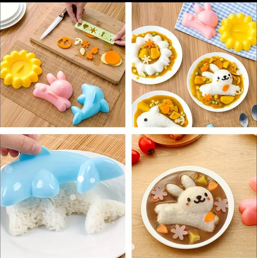 Cute Animal Rice Mold Set