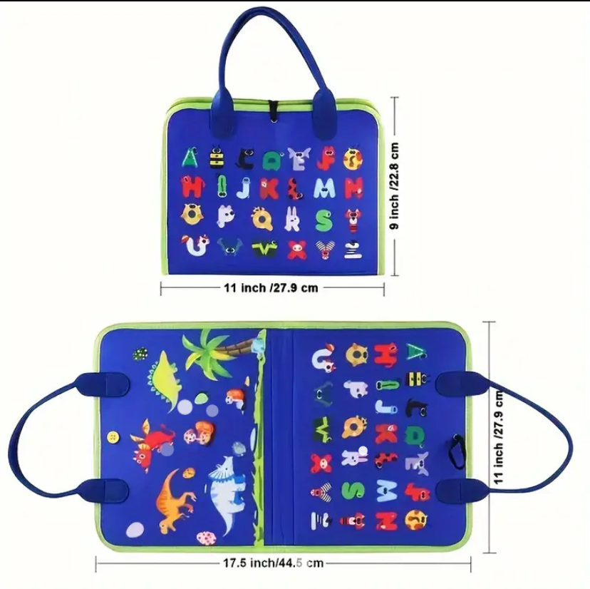 Montessori Busy Board with activities