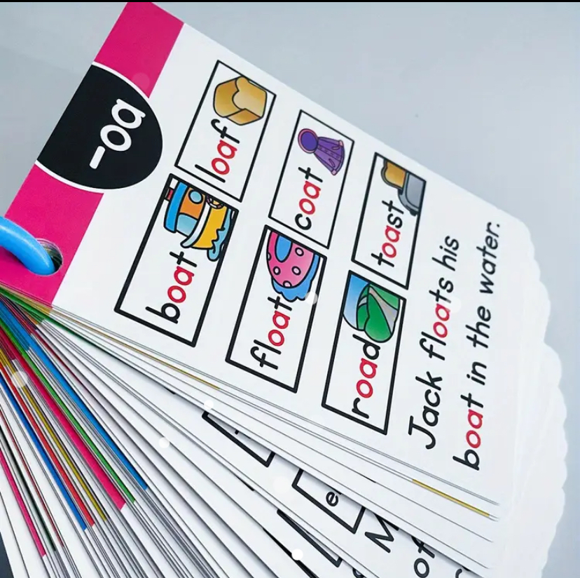 Phonics learning flashcards