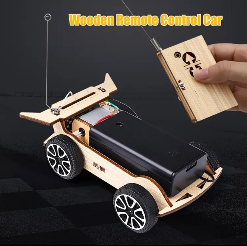 Wooden Remote Control Car DIY Kit