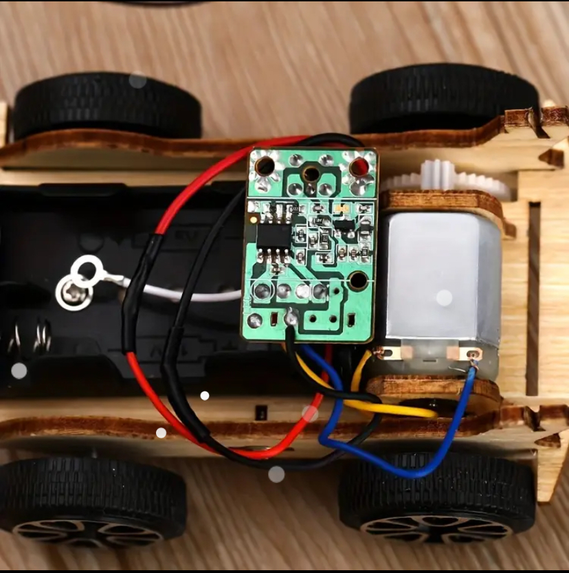 Wooden Remote Control Car - finished model