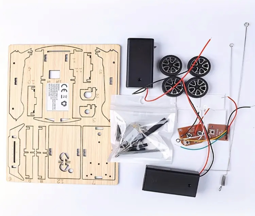 Wooden Remote Control Car - finished model